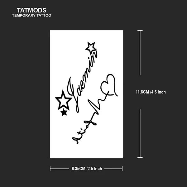 Star_Line_Quart_Design_Temporary_Tattoo_Pack_Of_2