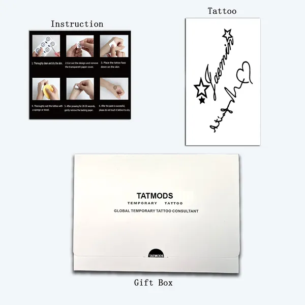 Star_Line_Quart_Design_Temporary_Tattoo_Pack_Of_2