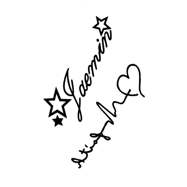 Star_Line_Quart_Design_Temporary_Tattoo_Pack_Of_2