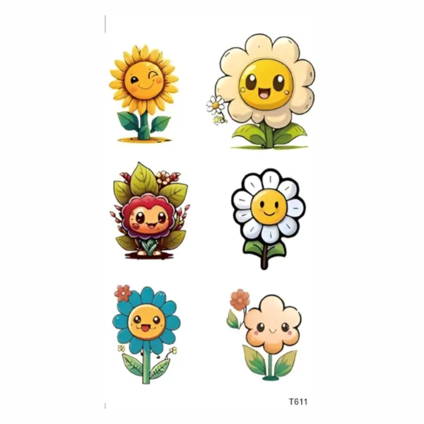 Sunflower_6_Set_Temporary_Tattoo_pack_of_2