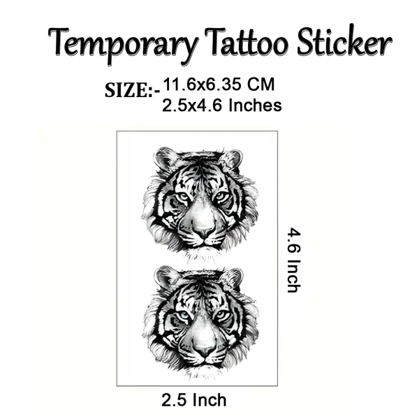 Tiger_Face_Temporary_Tattoo_pack_of_2