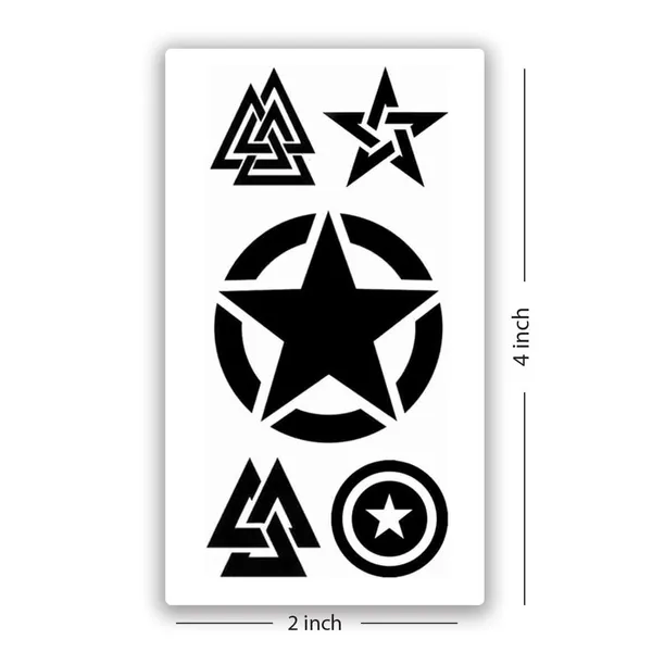 Triangle_With_Star_Temporary_Tattoo_