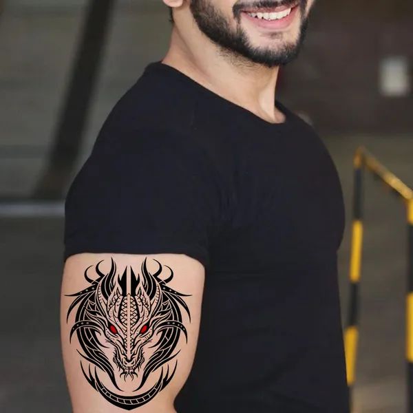Trible_Dragon_Large_Temporary_Tattoo_pack_of_2