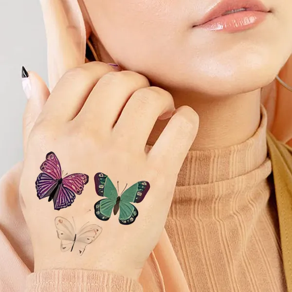 White_Butterfly_Temporary_Tattoo_pack_of_2