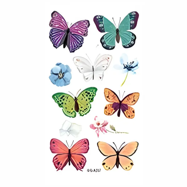 White_Butterfly_Temporary_Tattoo_pack_of_2