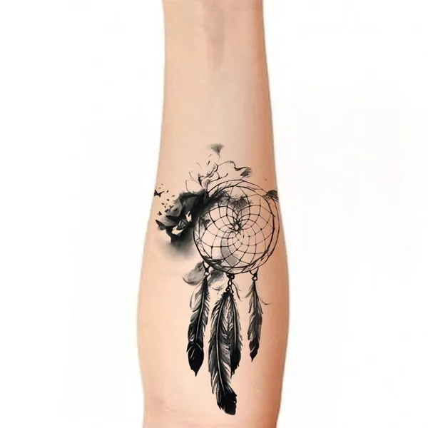 Wings_With_Smokey_Circle_Temporary_Tattoo_pack_of_2