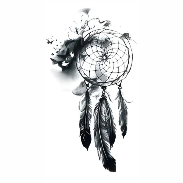Wings_With_Smokey_Circle_Temporary_Tattoo_pack_of_2