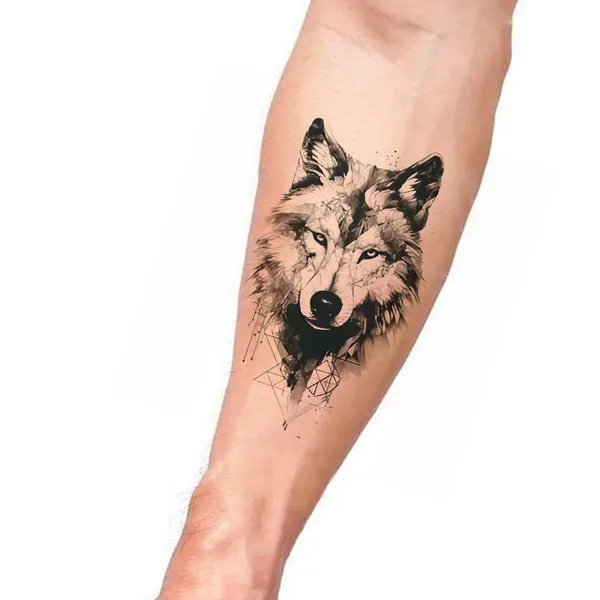 Wolf_Triangle_Temporary_Tattoo_pack_of_2