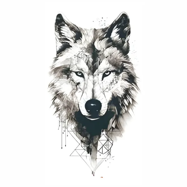 Wolf_Triangle_Temporary_Tattoo_pack_of_2