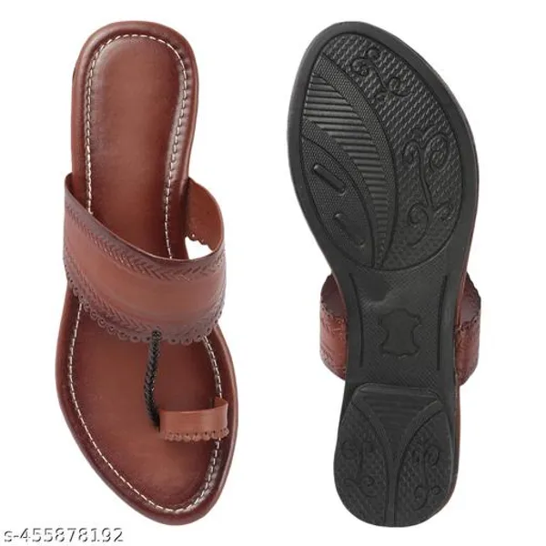 Brown_Kolhapuri_Pu_Leather_Flats_For_Women