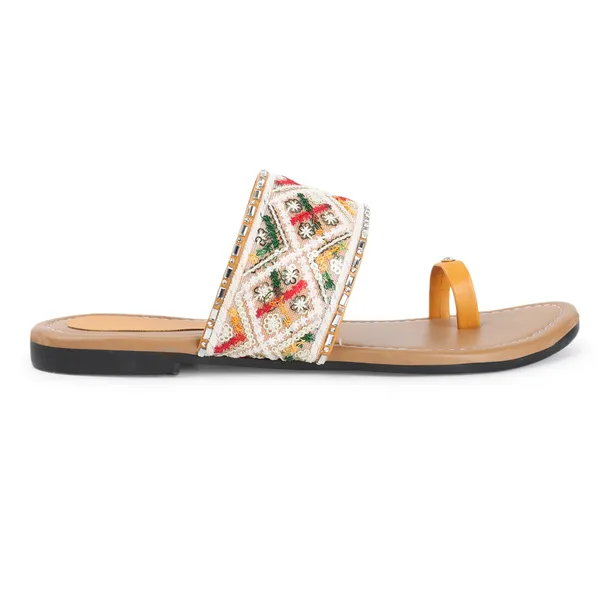 Multicolor_Kolhapuri_Pu_Leather_Flats_For_Women