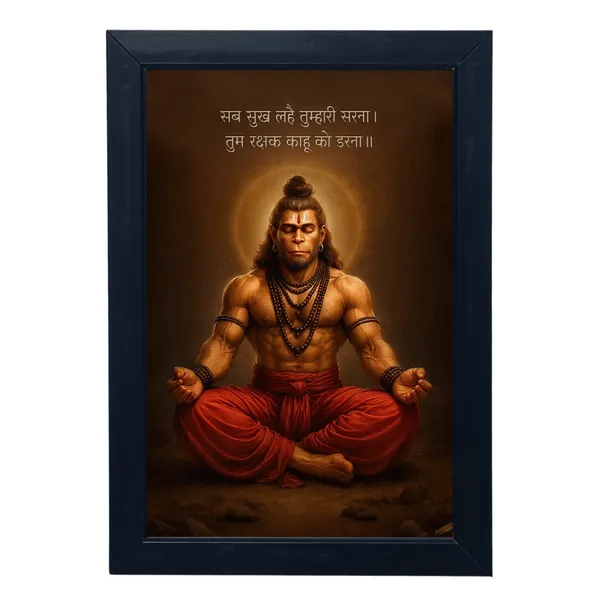 Black_Premium_Hanuman_Ji's_Wall_Hanging_Photo_Frame_For_Home_Decor