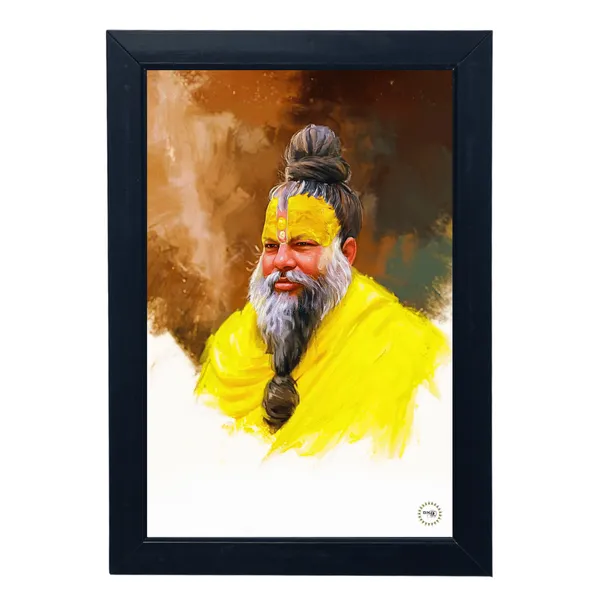 Black_Premium_Premanand_Ji_Maharaj's_Wall_Hanging_Photo_Frame_For_Home_Decor