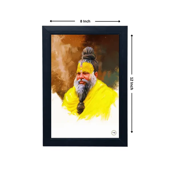 Black_Premium_Premanand_Ji_Maharaj's_Wall_Hanging_Photo_Frame_For_Home_Decor
