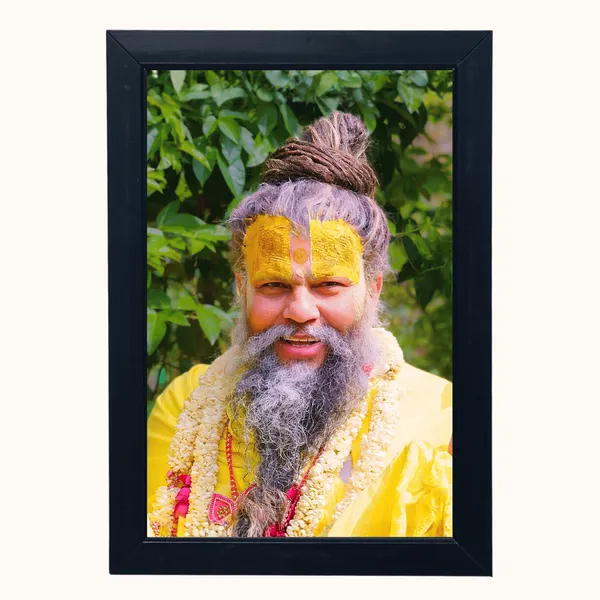 Black_Premium_Premanand_Ji_Maharaj's_Wall_Hanging_Photo_Frame_For_Home_Decor