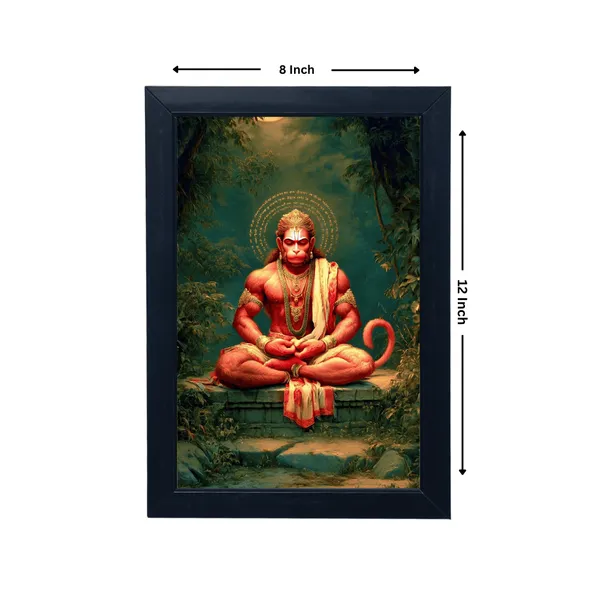 Black_Premium_Hanuman_Ji's_Wall_Hanging_Photo_Frame_For_Home_Decor