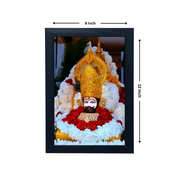 Black_Premium_Khatu_Shyam_Ji's_Wall_Hanging_Photo_Frame_For_Home_Decor