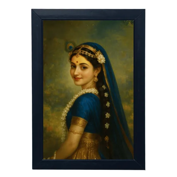 Black_Premium_Shree_Radha_Rani_Wall_Hanging_Photo_Frame_For_Home_Decor
