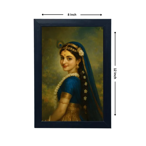 Black_Premium_Shree_Radha_Rani_Wall_Hanging_Photo_Frame_For_Home_Decor