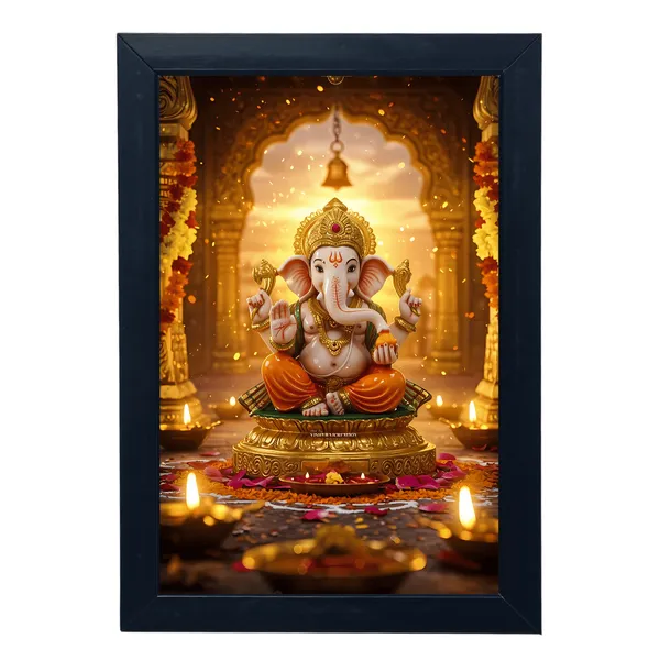 Black_Premium_Shree_Ganesh_Ji_Wall_Hanging_Photo_Frame_For_Home_Decor