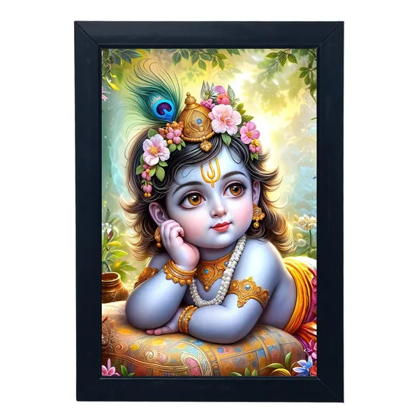 Black_Premium_Shree_Baal_Krishna_Ji_Wall_Hanging_Photo_Frame_For_Home_Decor