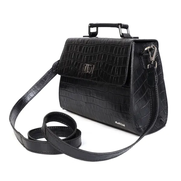 Ace_Croco_Textured_Genuine_Leather_Structured_Satchel_For_Women