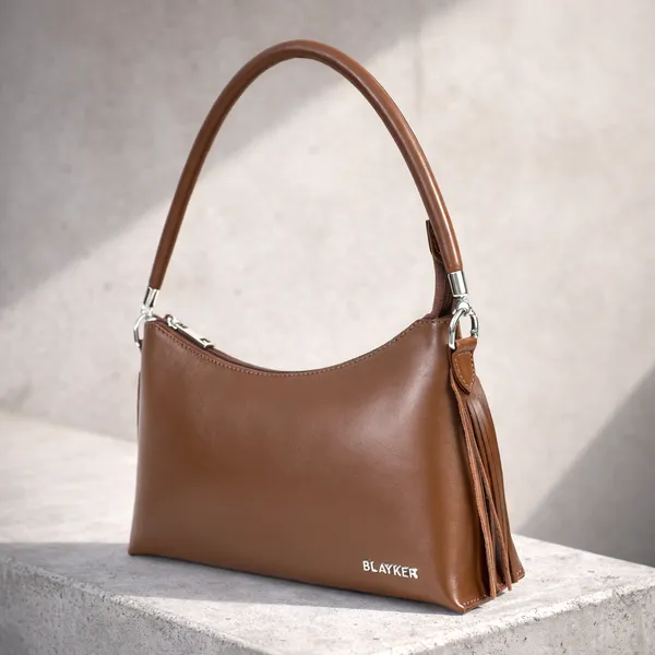 Eva_Plain_Genuine_Leather_Baguette_For_Women