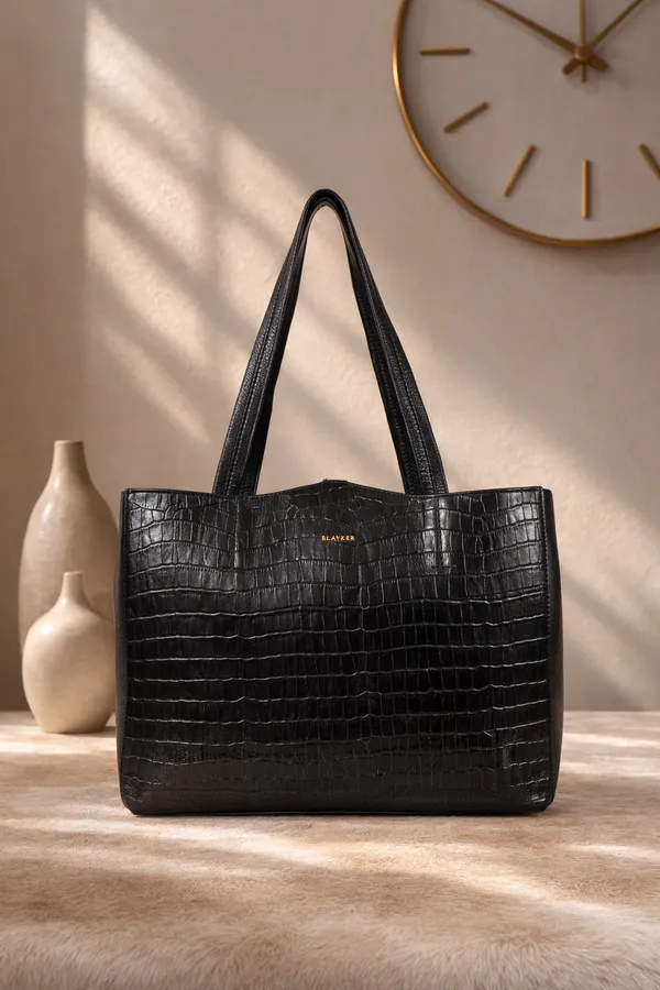 Elan_Elegance_Textured_Genuine_Leather_Shopper_Bag_For_Women