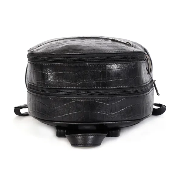 Elora_Croco_Textured_Genuine_Leather_Bagpack_For_Women