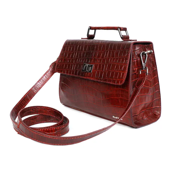 Ace_Croco_Textured_Genuine_Leather_Structured_Satchel_For_Women