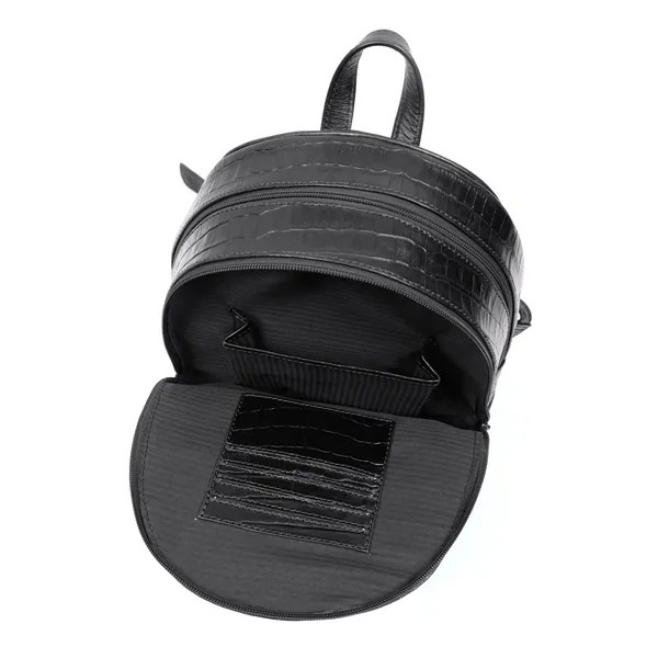 Elora_Croco_Textured_Genuine_Leather_Bagpack_For_Women