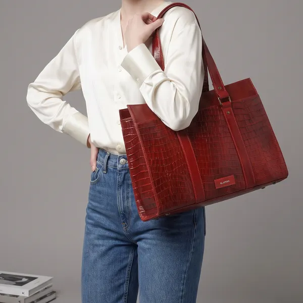 Mila_Textured_Genuine_Leather_Laptop_Hand_Bag_For_Women