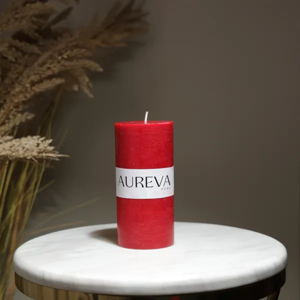Pillar_Candle_Molten_Red_3_X_6