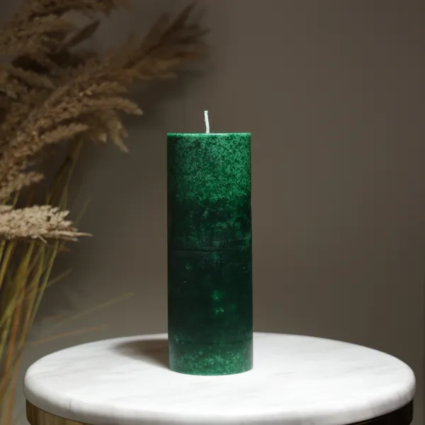 Pillar_Candle_Molten_Green_3_X_9