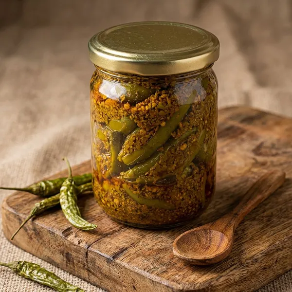 Bhoomija_Home_Made_Green_Chili_Bharwa_Pickle_With_Spicy_Stuffed_For_Meals_(Pack_Of_2)