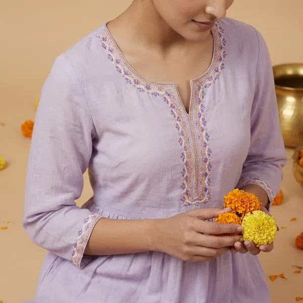 Lavender_Premium_Cotton_Embroidered_Anarkali_Suit_With_Dupatta_For_Women