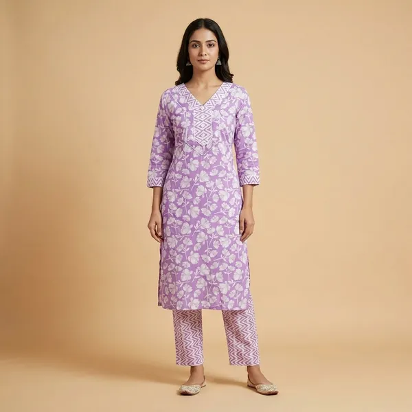 Pink_Premium_Cotton_Floral_Print_Kurta_With_Palazzo_Set_For_Women