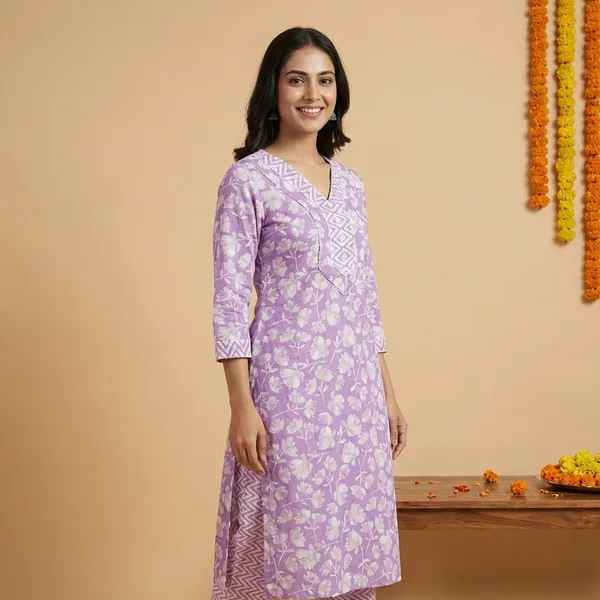 Pink_Premium_Cotton_Floral_Print_Kurta_With_Palazzo_Set_For_Women