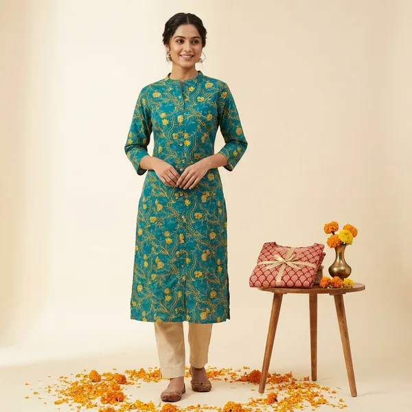 Multicolor_Premium_Cotton_Printed_Kurti_Set_For_Women_(Pack_Of_2)