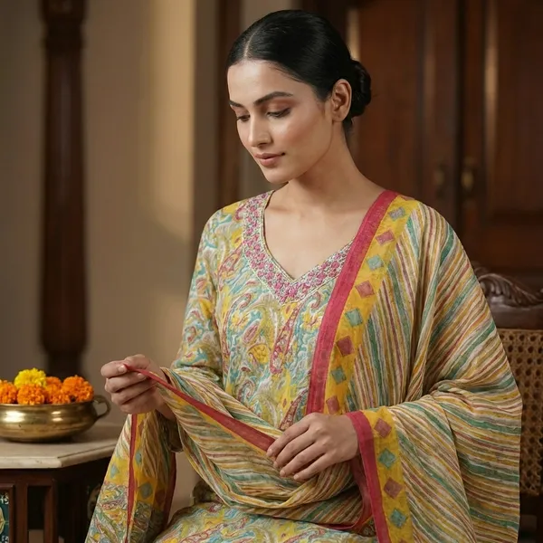 Olive_Premium_Cotton_Printed_Kurta_Set_With_Pant_&_Dupatta_For_Women