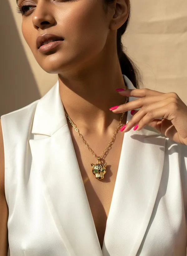 Jaguar_Emerald_Gold_Plated_Luxe_Necklace