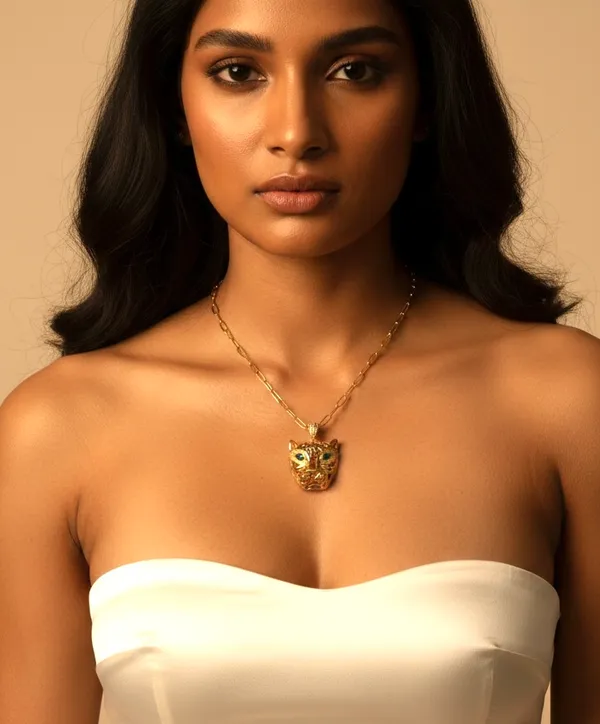 Emerald_Zirconia_Panther_Statement_Necklace
