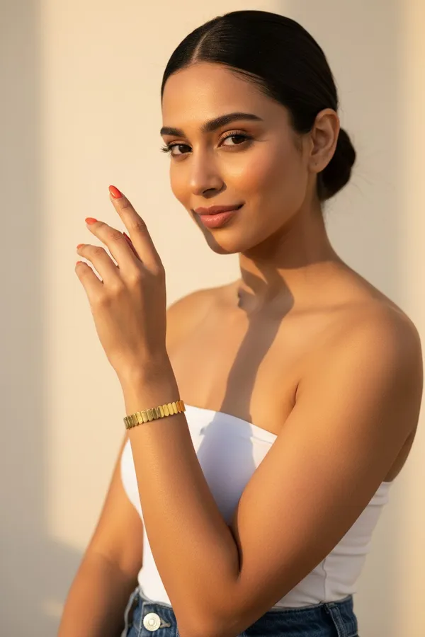 Lily_Gold_Band_Luster_Bracelet