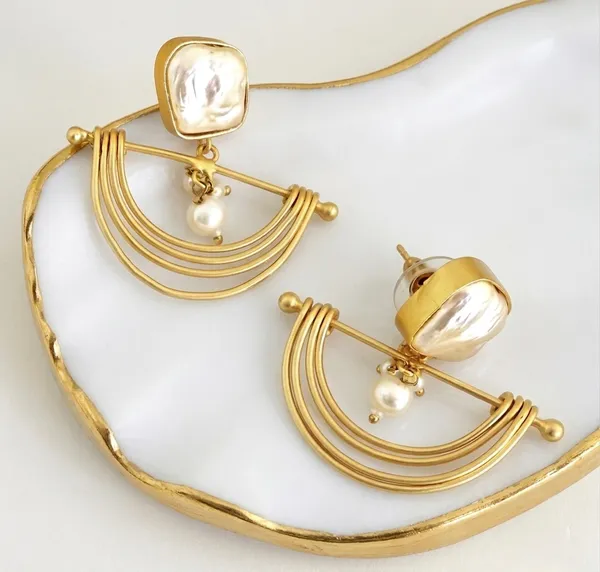 Donna_Freshwater_Baroque_Pearl_Brass_Danglers