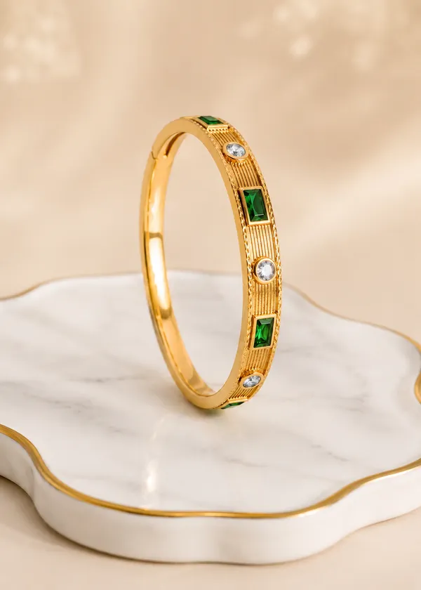 Veronica_Emerald_Crystals_Luxe_Bangle_Bracelet