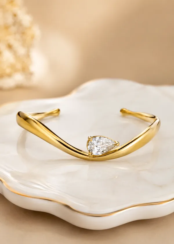 Autumn_Solitaire_Designer_Wavy_Open_Cuff_Bracelet