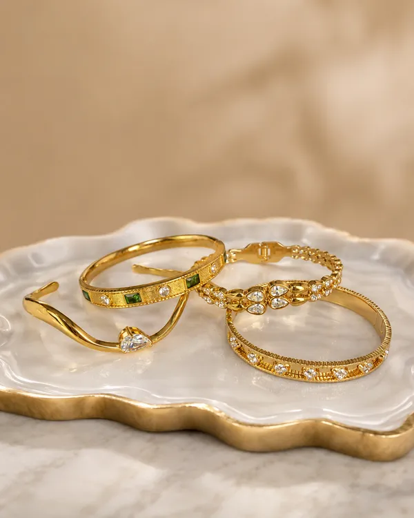Autumn_Solitaire_Designer_Wavy_Open_Cuff_Bracelet