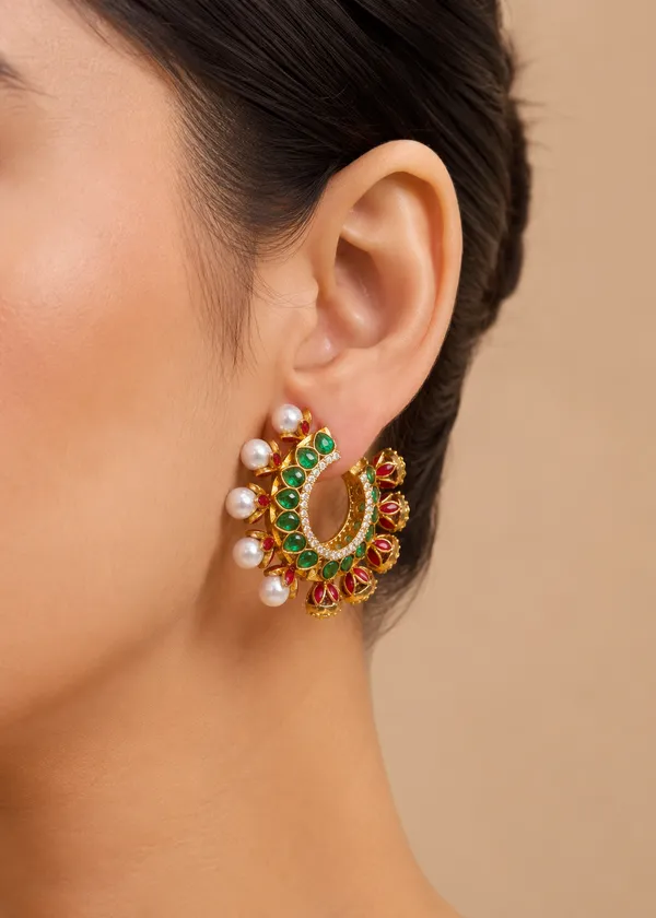Amaira_Royale_Polki_Reversible_Hoops_Earrings