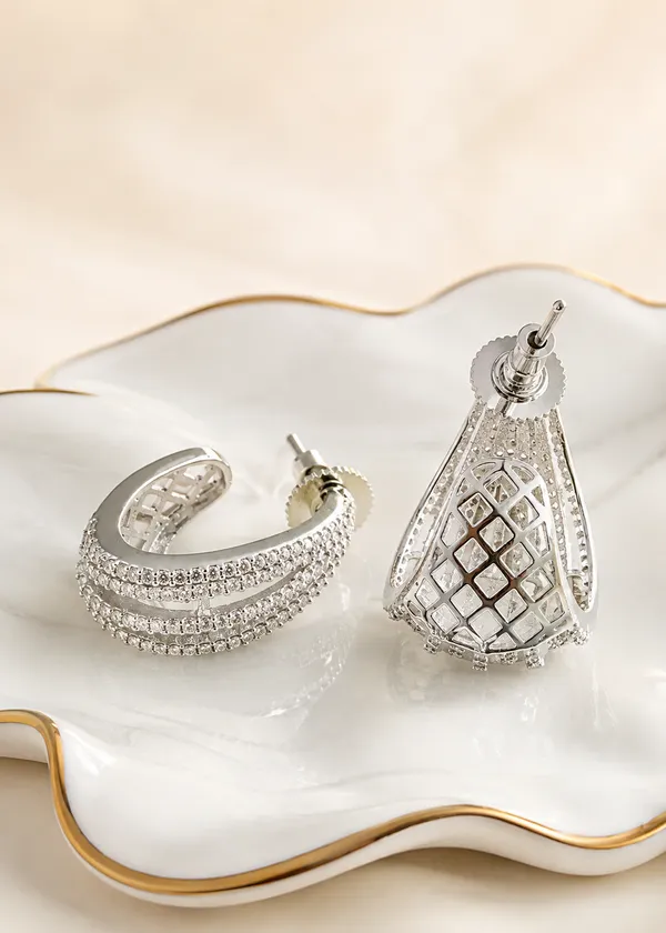 Elara_Silver_Plated_Half_Hoop_Earrings