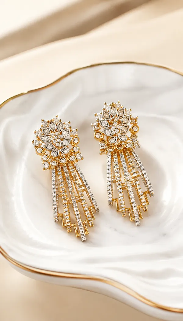 Regalia_Floral_Fringe_Drop_Earrings